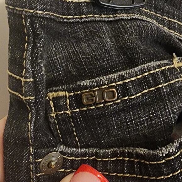 Glo Flare Leg Jeans Size 1 Dark Wash - Picture 6 of 6